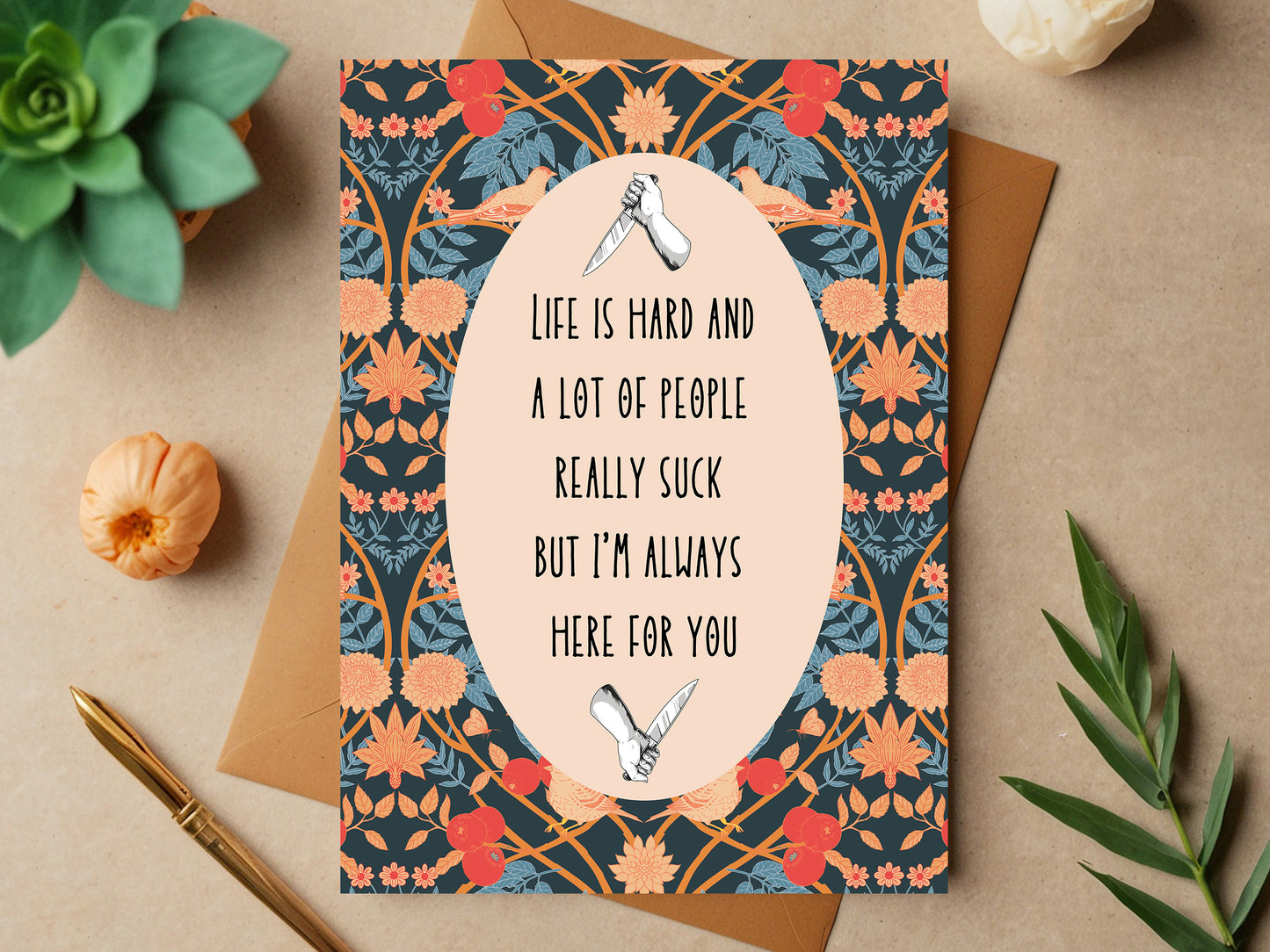 Life is Hard Card