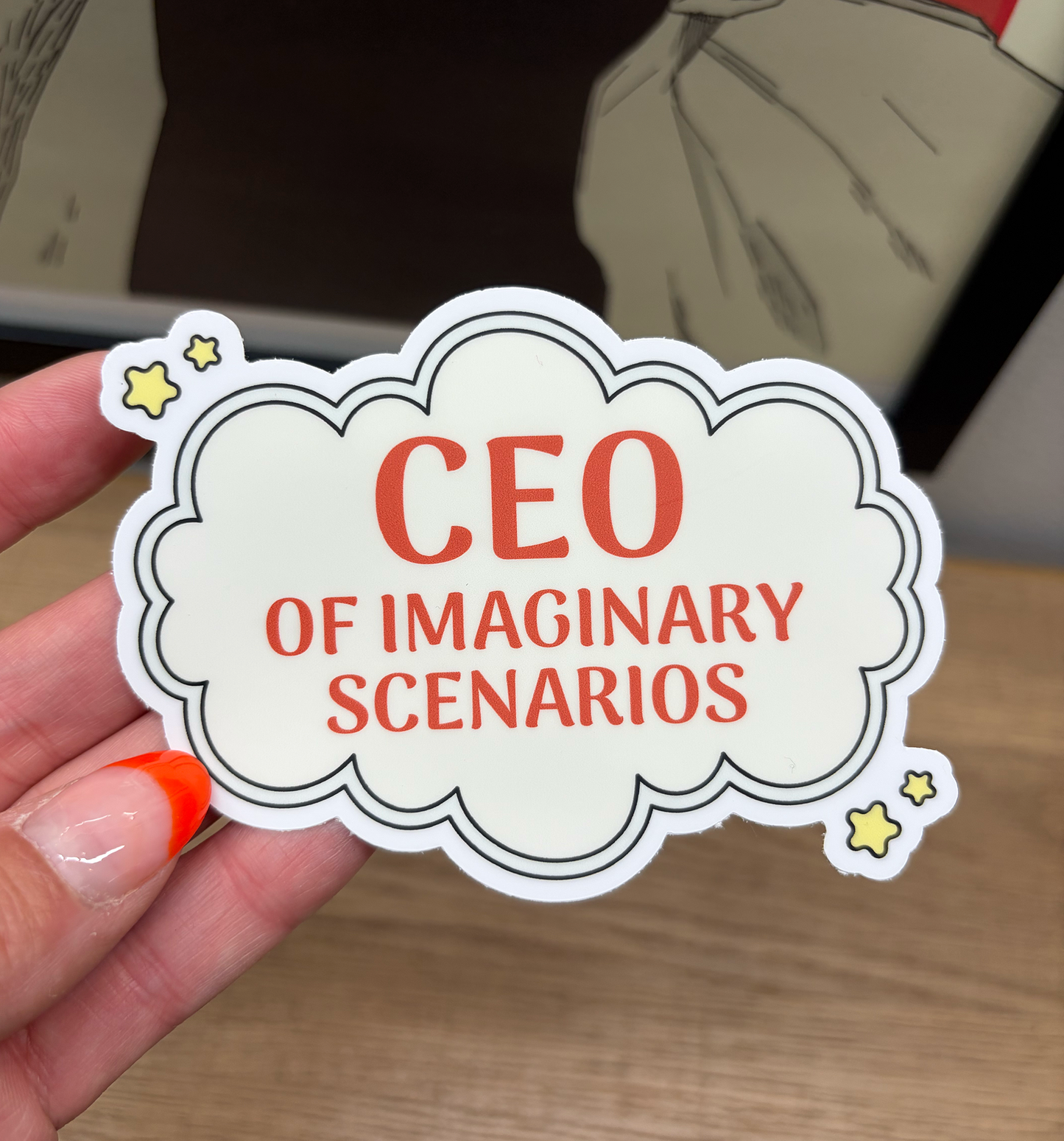 CEO of Imaginary Scenarios Sticker