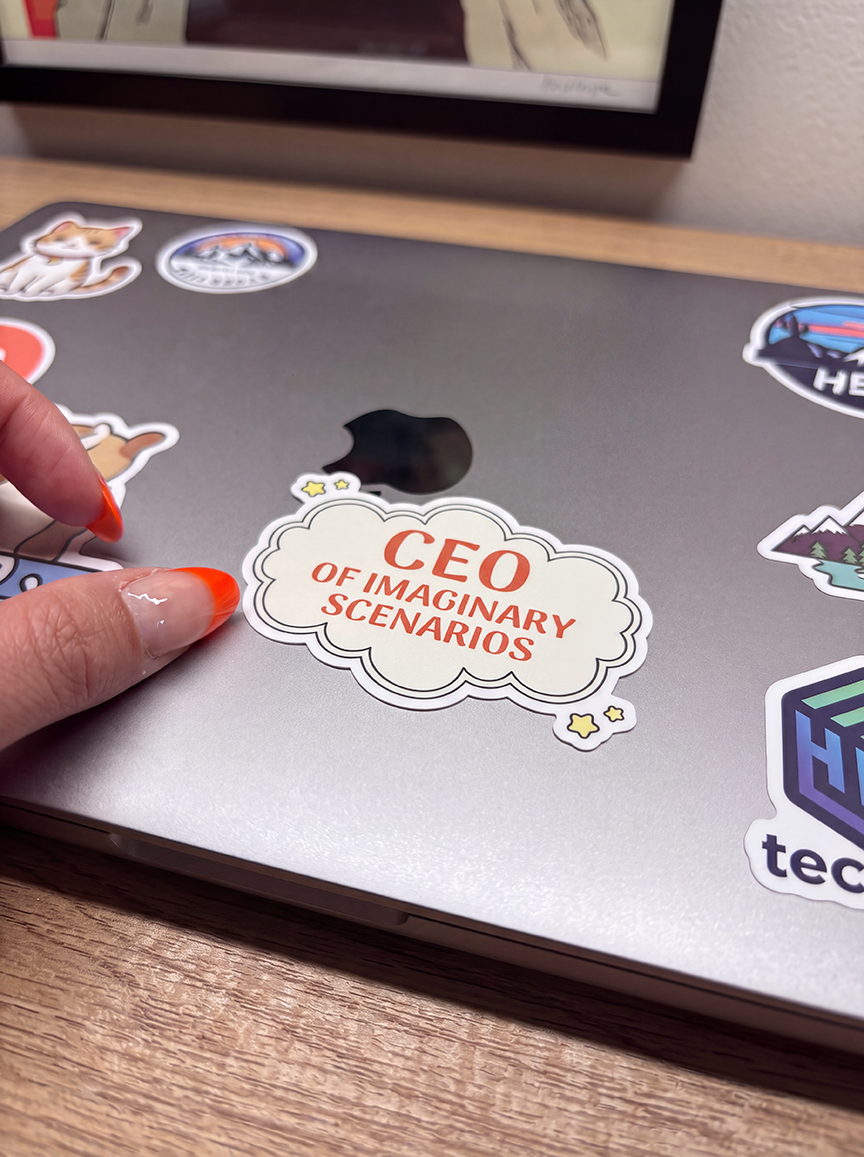 CEO of Imaginary Scenarios Sticker